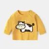 Camiseta de manga larga para bebé, top para bebé, camiseta básica de otoño para niños, ropa de primavera y otoño para niños, ropa para niñas, conjunto de otoño para recién nacidos
