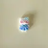 Falda de Cuadros de Dibujos Animados Gato Lindo Joyería DIY Accesorios Pegamento de Crema Resina Accesorios Pequeños Hebilla de Zapato con Agujero Paquete de Materiales