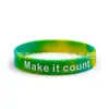 Pulsera Popular de Camuflaje Transfronteriza Pulsera de Silicona con Citas Inspiradoras Pulsera Deportiva Pulsera de Goma con Citas Inspiradoras