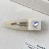 Verão Ins Estilo Livro Vermelho Mesma Cor Ácido Acético Amor Strass BB Presilha Doce Versátil Franja Lateral Presilha Acessórios de Cabelo