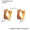 Pendientes Cruzados Europeos y Americanos de Moda Tachonados con Diamantes de Circonia 5A Brillantes, Joyería Elegante y con Estilo, Chapados en Oro Real de 18 Quilates, No se Desvanecen