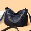 2025 Nuevo Bolso de Mujer Transfronterizo Versátil Multicapa de Cuero Suave Cuero Suave Resistente al Desgaste Salpicaduras de Agua Viaje Bandolera de Hombro Único