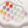 Color Degradado Hielo Translúcido Arrugado Hoja Acrílico Adorno Pegatina DIY Arete Accesorios para Aretes Accesorios para el Cabello Accesorios para Ropa