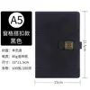 Cuaderno A5 con impresión de logotipo, adecuado para uso empresarial, como regalo, con tapa blanda engrosada, diseño elegante y cierre de hebilla; viene en una caja de regalo