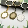 Llavero Pegatina Conmemorativa 25*18mm Piedra del Tiempo Llavero DIY Personalizado Creativo Borde S Fondo Aleación Colgante