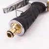 Boquilla de Pistola de Agua a Presión para Lavado de Autos, Potente Herramienta de Limpieza para Jardinería y Uso Doméstico, Herramienta de Metal Electrochapado Recubierta de Goma, Transfronterizo