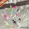 Decorações Coloridas para Unhas Cruzadas Tendência Novo Estilo Doce Cool Macaron Resina 3D Decorações Misturadas para Unhas