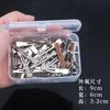 Caixa de Armazenamento para Prendedores de Cabelo, Presilhas para Maquiadores, Elásticos, Caixa de Plástico Transparente, Prendedores Pequenos, Acessórios para Nail Art, Pequeno Portátil