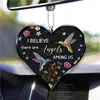 Colgante plano para coche de material acrílico, accesorio para mochila, mini adorno de coche para decoración del hogar