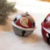 Pingente de Sino do Papai Noel de Ferro Transfronteiriço Decoração de Árvore de Natal Retrô Enfeites Pendurados Presentes para Atacado
