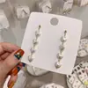 Brincos de Pérola em Formato de Coração para Mulheres, Brincos Super Fada Estilo Ins para Socialites, Acessórios de Orelha Elegantes e Únicos de Nicho, Brincos Simples