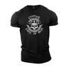 Moderna Nueva Camiseta de Verano Transpirable Cómoda de Cuello Redondo con Estampado de Letras para Hombres, Top Deportivo para Exteriores