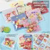Bolsa con cremallera de dibujos animados linda bolsa para galletas bolsa para galletas bolsa de embalaje crujiente de copo de nieve bolsa con cierre de cremallera de caramelo y fruta al por mayor