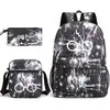 Harry potter harry potter Mochila con Estampado Mochila Escolar para Estudiante Bolso de Hombro Pequeño Estuche para Lápices Set de Tres Piezas