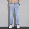 Venta al por mayor transfronteriza del Sudeste Asiático, jeans para hombre para primavera y otoño, corte recto holgado, marca de moda, pierna ancha, estilo americano, pantalones casuales versátiles