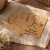 Tarjetas de Regalo Stickman con Gemas de Amazon al por Mayor Joyería de Cristal Tarjetas de Papel Kraft para Empaque DIY