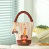 Bolsa de presente infantil para primeiro aniversário, bolsa caixa de presente para celebração de um mês de nascimento de bebê, caixa de doces para lembrancinha de festa de aniversário, bolsa portátil para doces