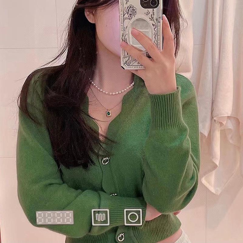 双层项链女高级感小众轻奢叠戴祖母绿锆石吊坠天然淡水珍珠锁骨链