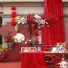 Casamento Vermelho Tecido De Veludo Dourado Cena De Proposta De Casamento Decoração De Aniversário Layout De Fundo De Palco De Casamento