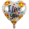Colección Globos de Película de Aluminio en Forma de Corazón de 18 Pulgadas para San Valentín, Globo para Confesión de Boda, Globo Decorativo para Fiesta, Papel de Aluminio