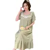 Pijama transfronteiriço feminino de verão 6535 algodão manga curta doce plus size solto 200kg gordinhas roupas de casa