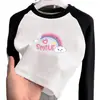 Camiseta de Manga Larga de Color Contrastante para Niñas 2026 Nuevo Top Estiloso de Forro Polar Alemán Otoño/Invierno para Niñas Pequeñas