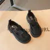 Zapatos de Cuero para Niña 2026 Primavera y Otoño Estilo Coreano Zapatos Individuales para Niños Moda Mary Jane Bloque de Color Zapatos de Princesa para Niña Pequeña