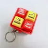 Juguete de respuesta para niños de nuevo modelo transfronterizo Citas Pronunciación Llavero Brillante Botón de Alivio del Estrés Juguete Regalo para Amigos Broma Divertida