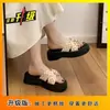 Estilo de Hada de Lunares con Falda, Impresionantes Zapatillas de Una Sola Pieza para Mujer, Ropa de Verano para Exteriores, Sandalias de Playa Versátiles de Suela Gruesa, Nuevo Modelo 2025