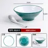 Tazón Roscado de Melamina para Fideos Especial para Restaurante de Fideos Tazón para Ramen Sopa de Fideos con Carne Tazón para Fideos Tazón Grande para Mala Tang Luosifen Uso Comercial