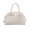 Bolso Satchel Retro Estilo Coreano Boston para Mujer 2025 Verano Nuevo Estilo de Moda Nicho Empalmado de Un Hombro Cruzado