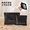 Bolsa de Almacenamiento Auto-Cerrable con Banda Elástica de PU para Cables de Datos y Auriculares, Mini Bolsa Portátil tipo Labial, Billetera