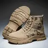 Botas de Hombre 2025 Nuevos Zapatos de Invierno para Hombre Estilo Coreano Tendencia Botas de Terciopelo para Hombre Versátiles de Caña Alta Casuales Zapatos de Cuero