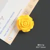 Piezas de accesorio DIY de resina de girasol y abeja de dibujos animados para pasadores de pelo, dijes para zapatos, llaveros y pegatinas para botellas de agua