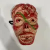 Máscara de Horror de Halloween Nueva Transfronteriza, Cubrecabeza Cara de Fantasma, Atrezzo para Performance de Asesinato en Serie y Sala de Escape, Máscara de Zombi