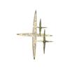 Corea del Sur Broche estrella Awn de metal de alta calidad, nuevo y moderno, con incrustaciones de diamantes, accesorio para ropa personalizado, fijo, anti-exposición