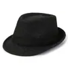 Sombrero de Estilo Nuevo para Hombres, Sombrero de Jazz para Personas de Mediana Edad y Mayores, Sombrero de Fiesta para Hombres, Sombrero de Caballero Británico, Sombrero de Lana de Ala Corta, Sombrero de Lana para Mujeres
