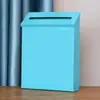 Buzón de Lata Retro con Cerradura Buzón Caja de Sugerencias Caja de Pared Decoración del Hogar Accesorios de Fotografía Pared Decoración de Pared