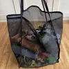 Bolso de hombro de malla estilo nuevo 2026, moderno, ligero, gran capacidad, bolsa de compras versátil, bolsa de playa