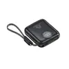 30000Ma.Powerban.22.5W Grande Capacidade, Tamanho Pequeno, Com Fio Integrado