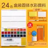Conjunto de Tinta Aquarela com Pigmento Sólido Aquarela Opaca Conjunto Completo de Ferramentas Especial de Arte 36 Cores 48 Iniciantes
