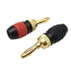 Cable de Altavoz Banana de Seis Hojas Cabeza de Plátano Enchufe Banana de 4 mm Enchufe para Cable de Altavoz Audio sin Soldadura Enchufe Banana de 4 mm