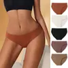 Pantaletas Deportivas de Yoga Transpirables de Secado Rápido, Estilo Europeo y Americano, Sin Costuras, de Seda de Hielo para Mujer, Pantaletas Brasileñas, Calzones de Tallas Grandes para Damas