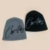 Gorro de Punto Americano de Nicho con Estrella de Cinco Puntas y Letra para Otoño e Invierno para Hombres y Mujeres Cálido Gorro Frío Hip-Hop Gorro de Punto al por Mayor