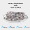 Venda Direta Yunlian 5050Rgb Baixa Voltagem 12V-10Mm-60 Luzes Tiras de LED Autoadesivas Tiras de Luz Flexíveis Coloridas Alto Brilho