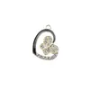 Atacado Moda Full Diamond Borboleta Gota de Óleo Coração Vazado DIY Joias Doces Brincos Pingente Liga DIY Acessórios