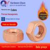 Porca Sextavada de Cobre T2 Porca de Cobre Vermelho Porca de Cobre Condutora Tampa de Parafuso de Travamento para Transferência de Energia Prego M4M5M6M8M10M12