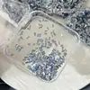 Decoraciones para uñas Blue K9 brillantes para arte de uñas, forma irregular, fondo plano, paquete pequeño mixto, con forma de corazón súper brillantes, bordes biselados, venta al por mayor