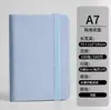 Mini caderno a7 caderno pequeno bloco de notas portátil com bolso pequeno b5 couro sensação de pele à prova d'água