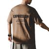 Camiseta Americana de Peso Pesado 280g para Hombre de Manga Corta Algodón Puro para Hombre Verano Marca Trendy Ins Suelta Talla Grande Camiseta de Media Manga para Hombre